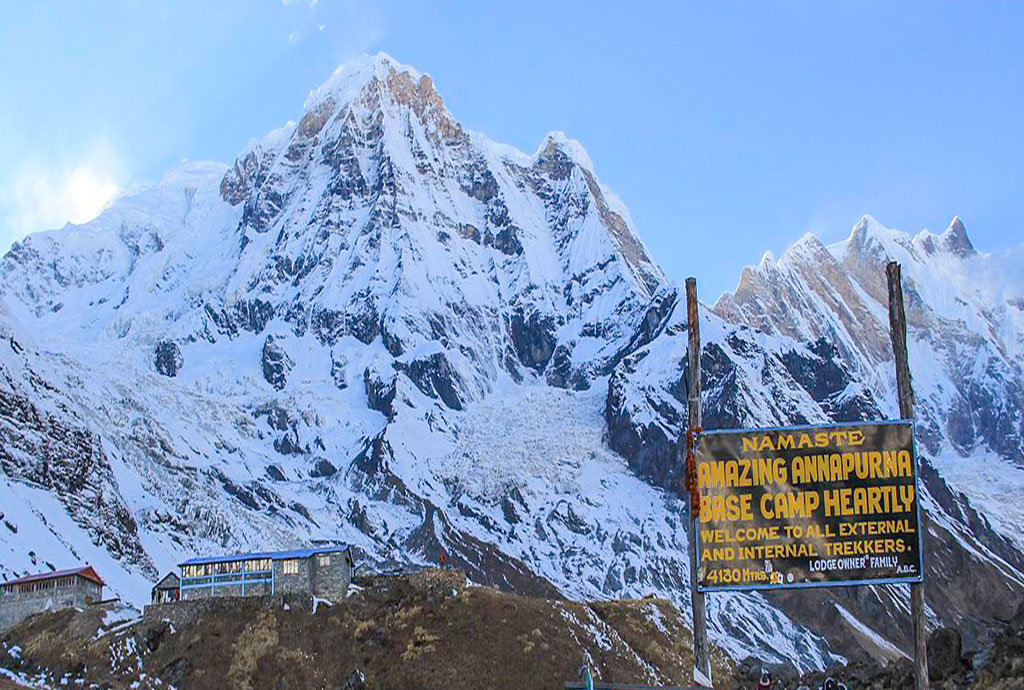 ABC sign board with Annapurna Fang