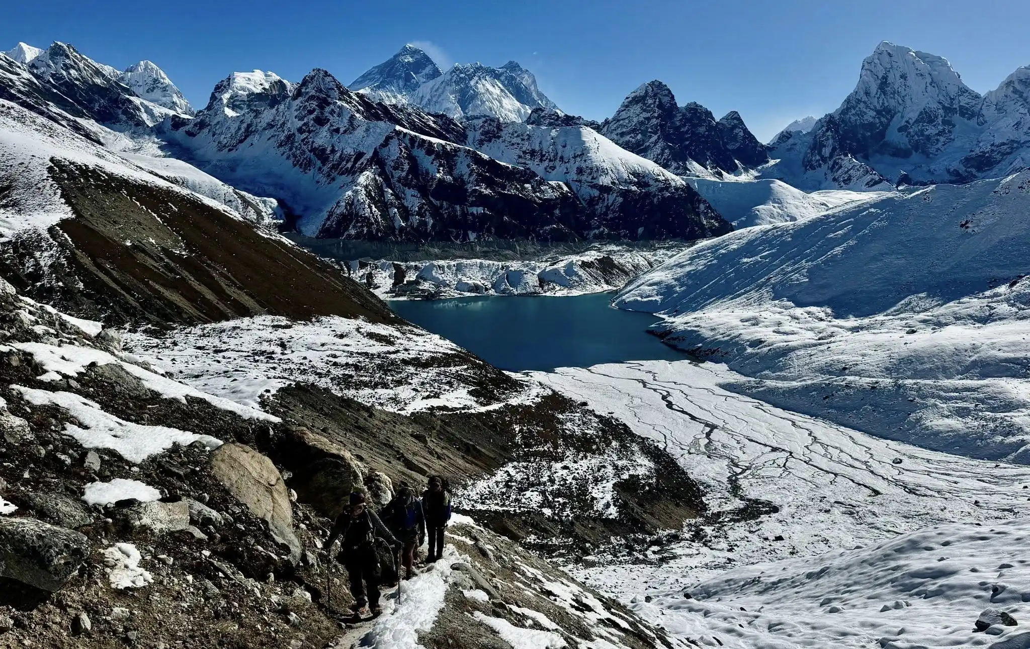 Enroute to Renjo la Pass From Gokyo