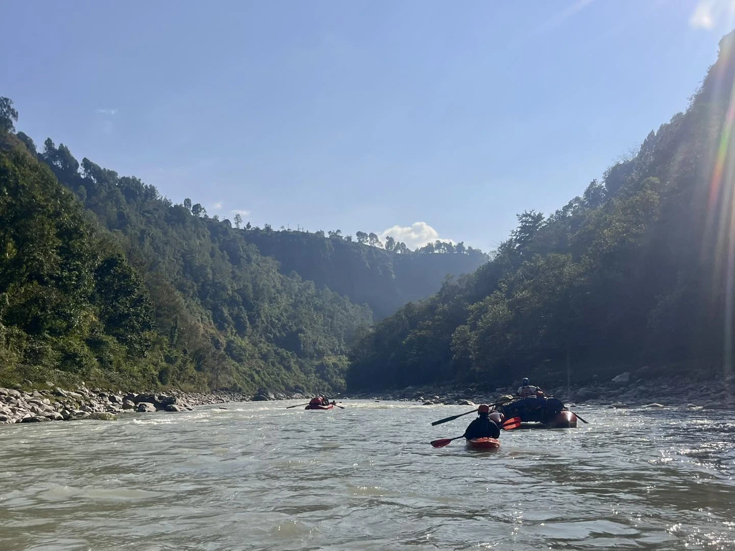 Karnali river rafting - clam river for now