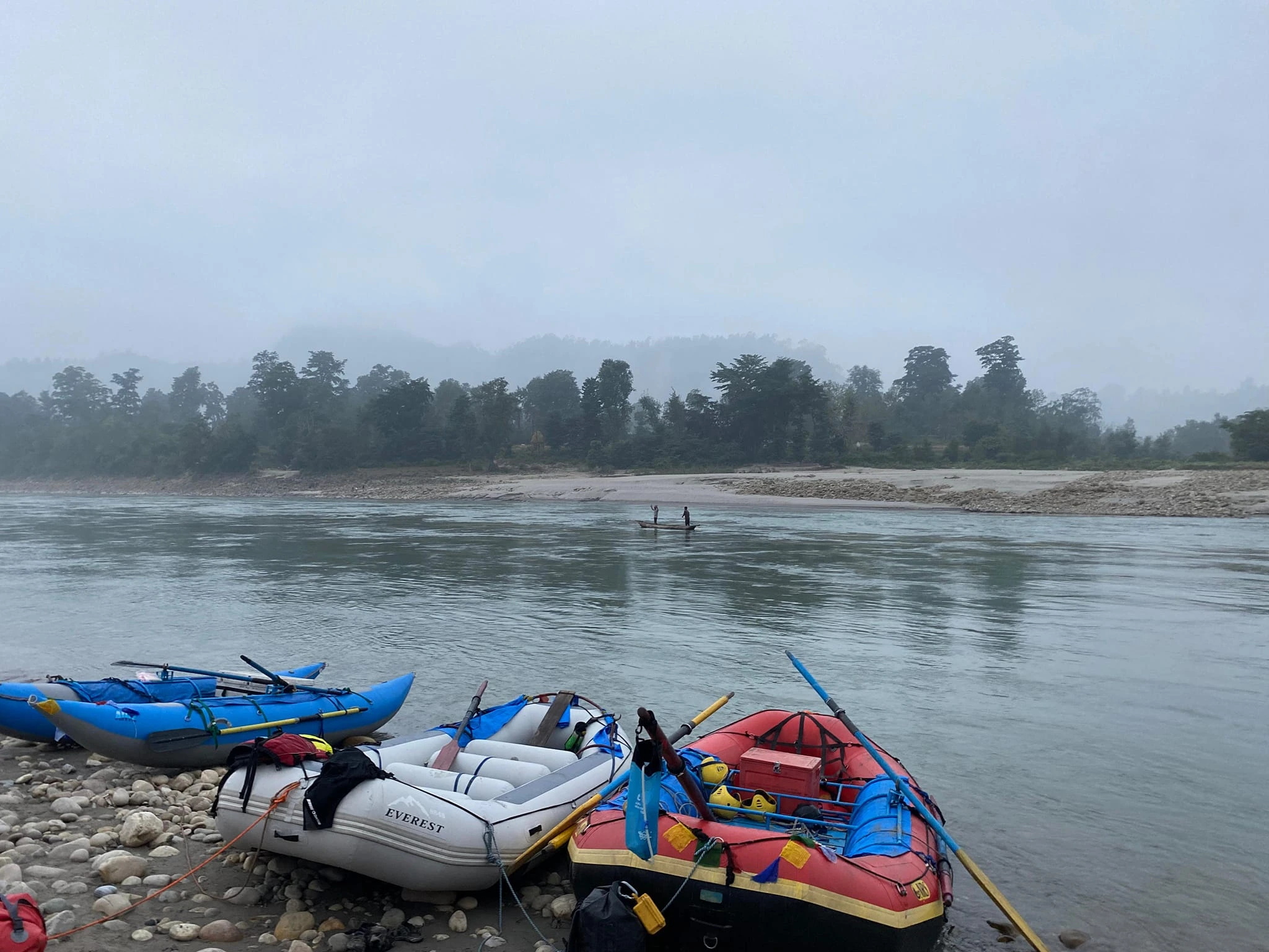 stand by boats at Karnali river side