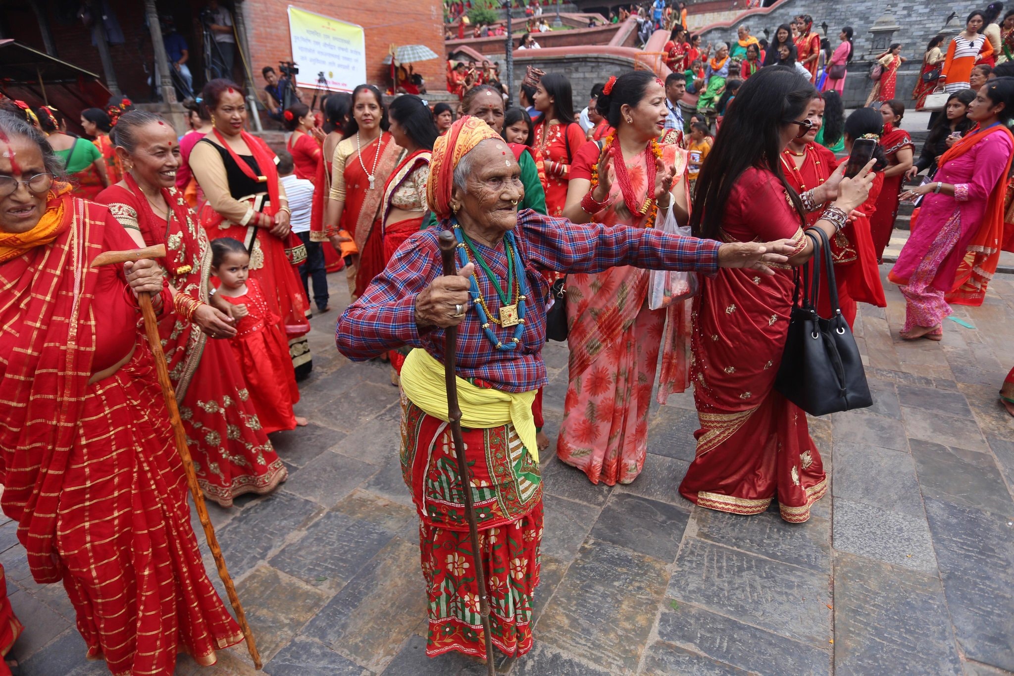 Dancing with devotion, carrying the traditions of Teej with ageless beauty