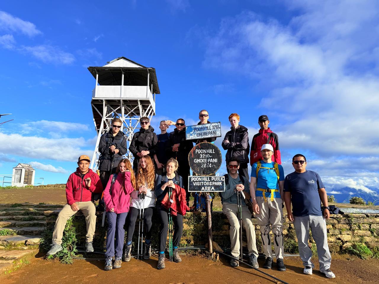 Top at the Poon Hill
