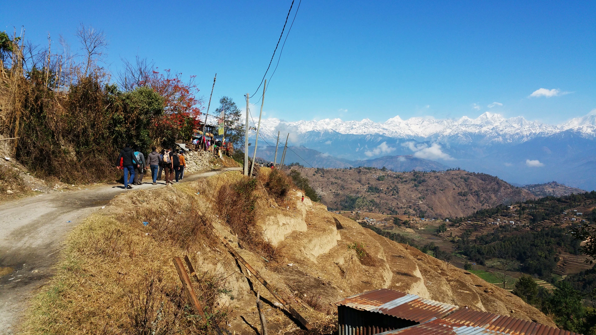 Best viewpoints in Nepal - en route Nagarkot Day Hike
