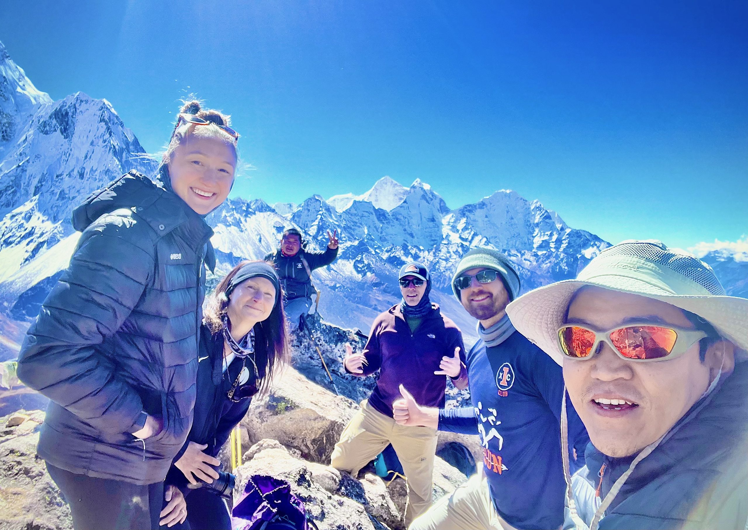 Selfie with Trekkers and Guide