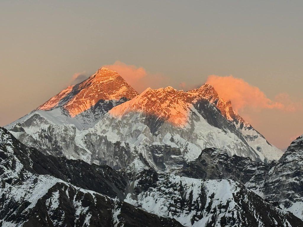 Mount Everest at sunrise viewed from Kala Patthar, Nepal