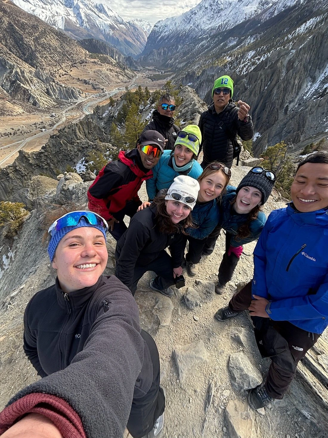 Capturing memories at en-route to annapurna cirucit trek - with senior guide chandra rai