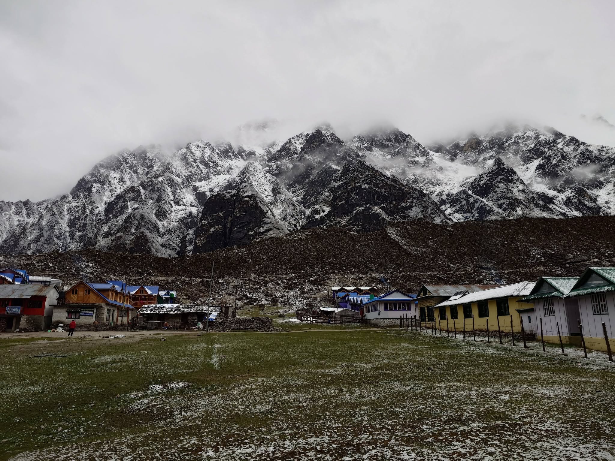 Teahouse and trekking logistics image from the Manaslu region